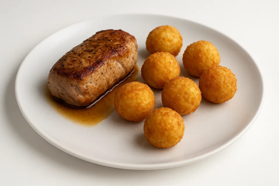 Vepřová panenka s kroketami
